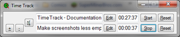 TimeTrack screenshot