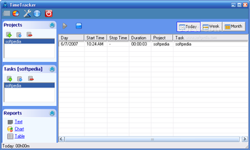Timetracker screenshot 2