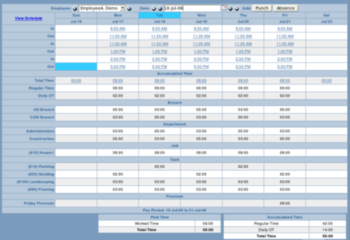 TimeTrex Payroll and Time Management screenshot