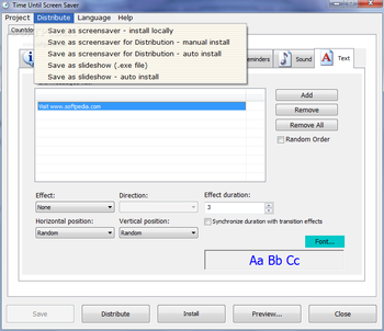 TimeUntil ScreenSaver Maker Professional screenshot 11
