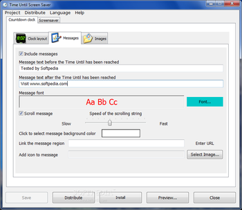 TimeUntil ScreenSaver Maker Professional screenshot 2