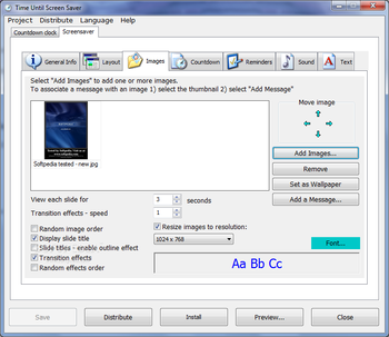 TimeUntil ScreenSaver Maker Professional screenshot 6