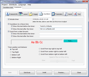 TimeUntil ScreenSaver Maker Professional screenshot 7