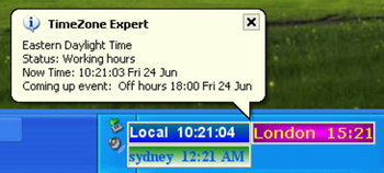 TimeZone Expert  Gold edition screenshot