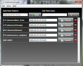 TimeZoneConverter screenshot