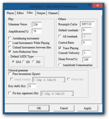 TiMidity++ screenshot 6