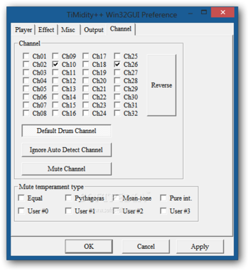 TiMidity++ screenshot 8
