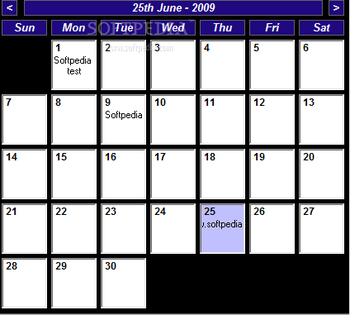 Tinnes Desktop Calendar screenshot
