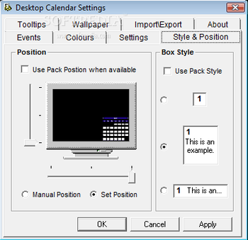 Tinnes Desktop Calendar screenshot 3
