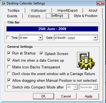 Tinnes Desktop Calendar screenshot 6