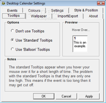 Tinnes Desktop Calendar screenshot 7
