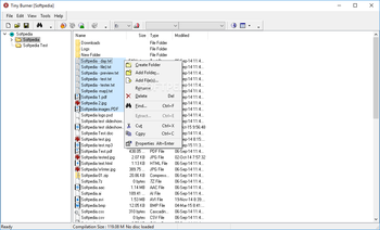 Tiny Burner screenshot