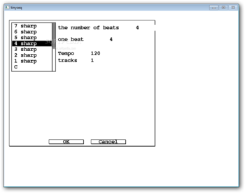 Tiny Midi Sequencer screenshot