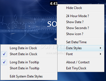 TinyClock screenshot