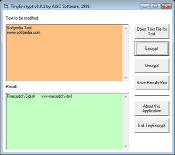 TinyEncrypt screenshot