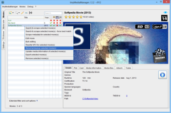 tinyMediaManager screenshot 2