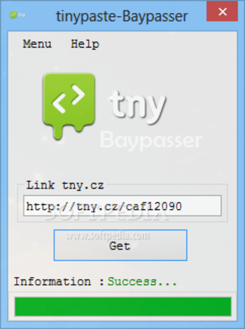 tinypaste-Bypasser screenshot