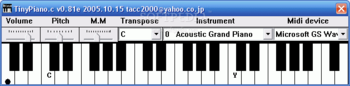 TinyPiano screenshot