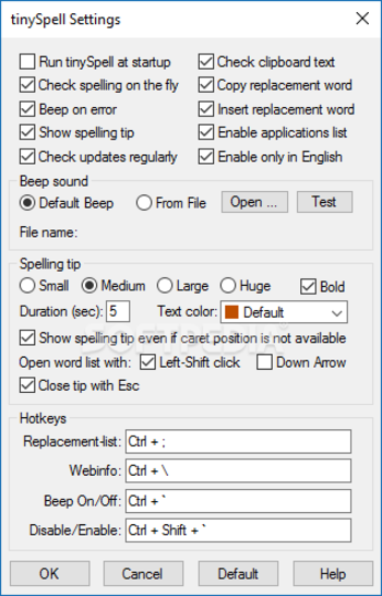 tinySpell+ screenshot 4