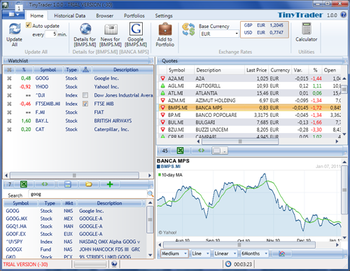 TinyTrader screenshot