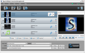 Tipard All Music Converter screenshot