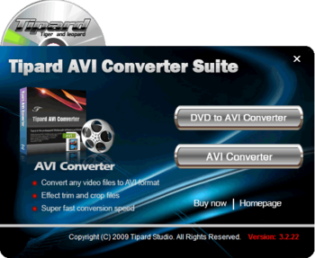 Tipard AVI Converter Suite screenshot
