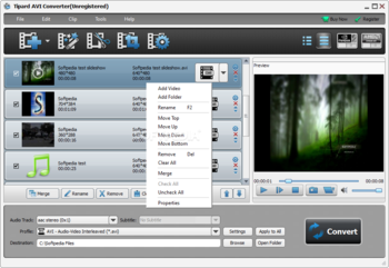 Tipard AVI Converter screenshot