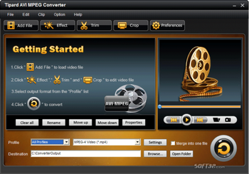 Tipard AVI MPEG Converter screenshot 2