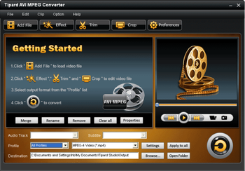 Tipard AVI MPEG Converter screenshot 3