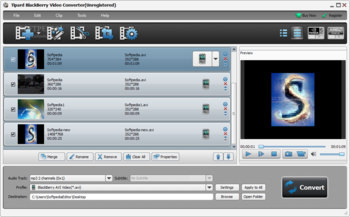 Tipard BlackBerry Converter Suite screenshot 3