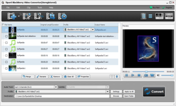 Tipard BlackBerry Video Converter screenshot