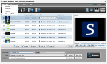 Tipard BlackBerry Video Converter screenshot 2