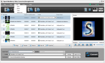 Tipard BlackBerry Video Converter screenshot 4