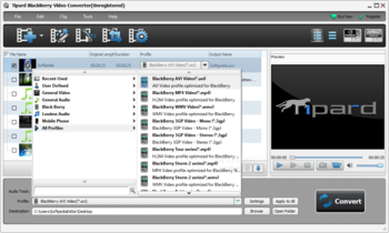 Tipard BlackBerry Video Converter screenshot 5