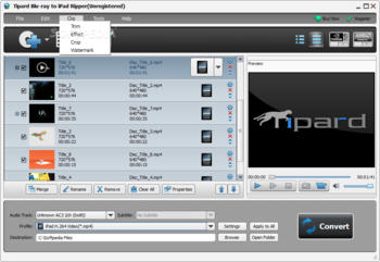 Tipard Blu-ray to iPad Ripper screenshot 4
