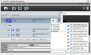 Tipard DVD Audio Ripper screenshot