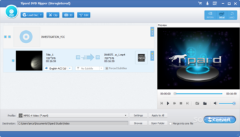 Tipard DVD Ripper screenshot