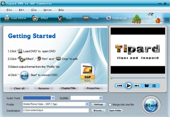 Tipard DVD to 3GP Converter screenshot 3