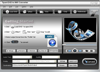Tipard DVD to AMV Converter screenshot 3