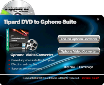 Tipard DVD to Gphone Suite screenshot 2