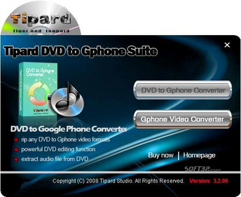 Tipard DVD to Gphone Suite screenshot 3