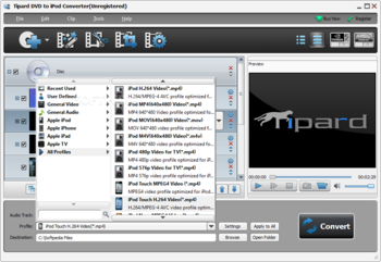 Tipard DVD to iPod Converter screenshot 2
