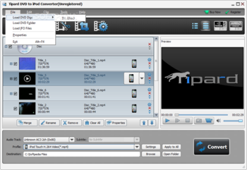 Tipard DVD to iPod Converter screenshot 3