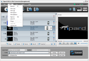 Tipard DVD to iPod Converter screenshot 4