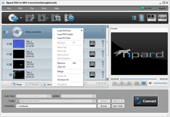 Tipard DVD to MP4 Suite screenshot 2
