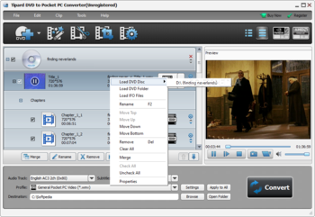 Tipard DVD to Pocket PC Converter screenshot 2