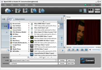 Tipard DVD to Pocket PC Converter screenshot 3