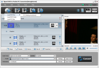 Tipard DVD to Pocket PC Converter screenshot 4