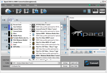 Tipard DVD to WMV Converter screenshot 2