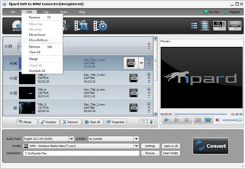 Tipard DVD to WMV Converter screenshot 4